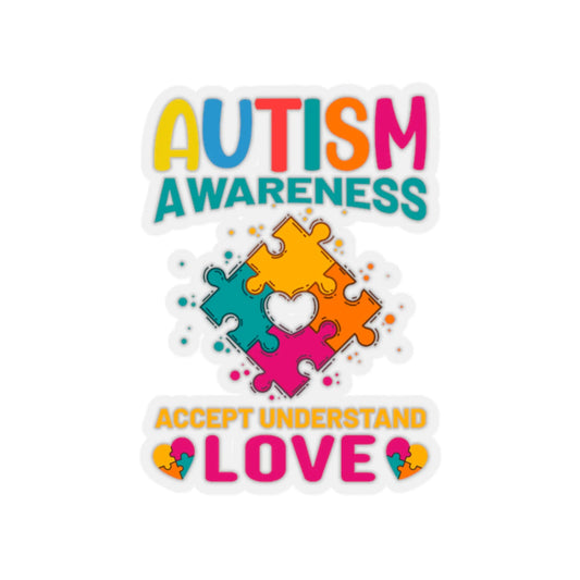 Autism Awareness: Accept Understand Love Sticker
